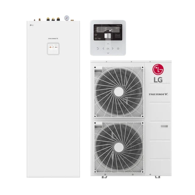LG ThermaV Pompe à chaleur air/eau triphasée 14 kW